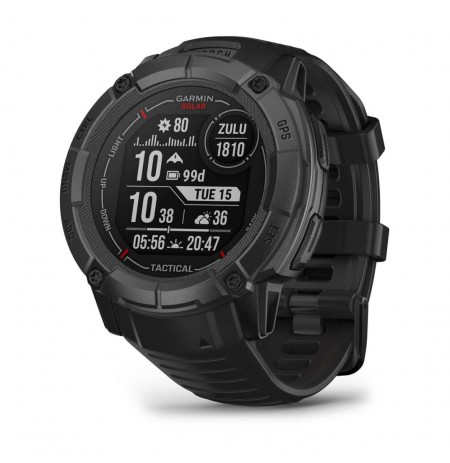Garmin Instinct 2X Solar Tactical Edition 2.79 cm (1.1") MIP 50 mm Digital 176 x 176 pixels Touchscreen Black GPS (satellite)
