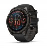 Garmin fenix 8 3.56 cm (1.4") AMOLED 47 mm Digital 454 x 454 pixels Touchscreen Black Wi-Fi GPS (satellite)