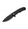 CIVIVI Praxis Knife with 9Cr18MoV Blade and Micarta Handle, All Black, Model C803G