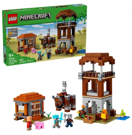 LEGO MINECRAFT 21278 The Pillager Outpost and Ravager