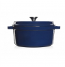 GRAND FEU | Pot | FEUDARKBLUE | 4.7 L | Cast iron | Dark blue | Lid included