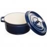 GRAND FEU | Pot | FEUDARKBLUE | 4.7 L | Cast iron | Dark blue | Lid included