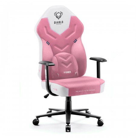 Gaming armchair DIABLO X-GAMER rose white