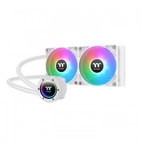 Thermaltake TH240 V2 ARGB Processor Liquid cooling kit 24 cm White 1 pc(s)