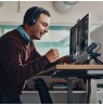 POLY Voyager Focus 2 Microsoft Teams Certified USB-C-C Headset +USB-C/A Adapter