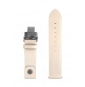 Leather strap Zeppelin white, 18 mm