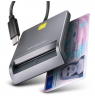 AXAGON USB-C Smart Card FlatReader | CRE-SM3TC