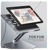 AXAGON Desk Mount | HMC-STND USB-C 5Gbps Stand and Hub 7in1 | Adjustable Height, Tilt | 10-16 " | Aluminum