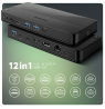 AXAGON USB4 40Gbps DUAL 4K DISPLAY 12in1 Dock | HMC-U4