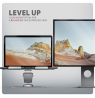 AXAGON Desk Mount | STND-LR stand with 360° rotation for laptops and tablets | Adjustable Height