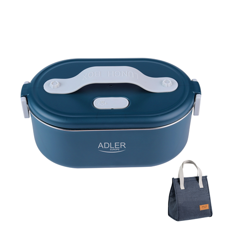 Adler | Electric lunch box with thermal bag | AD 4522 | 0.8 L | Plastic/Stainless steel | Blue | Lid included