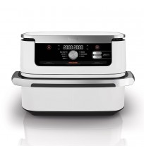 Ninja AF500EUWH fryer Double 10.4 L Stand-alone 2470 W Hot air fryer Silver, White