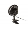 Desk fan 6"/15cm Clip 25W 2in1 BLACK