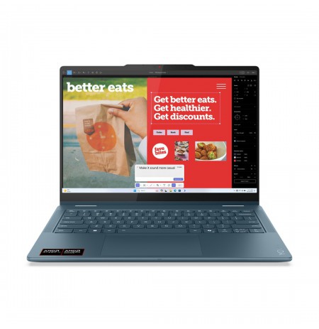Lenovo Yoga 7 2-in-1 14AKP10 Ryzen AI 5 340 14" WUXGA OLED 400nits Glossy 60Hz 16GB LPDDR5x-7500 SSD512 Radeon 840M Graphics