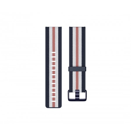 Fitbit | Versa-Lite Woven Hybrid Band, large, navy/pink | The Fitbit Versa woven hybrid band is made of polyester woven material