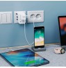 EU/UK/US Power Plug Travel Adapter 3x USB Charger