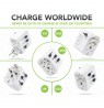 EU/UK/US Power Plug Travel Adapter 3x USB Charger