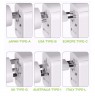 EU/UK/US Power Plug Travel Adapter 3x USB Charger