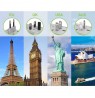 EU/UK/US Power Plug Travel Adapter 3x USB Charger