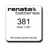 Baterija laikrodžiui RENATA 381 SR1120W, Šveicarija