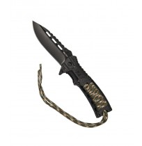 Nóż składany Mil-Tec Paracord z krzesiwem - Camo
