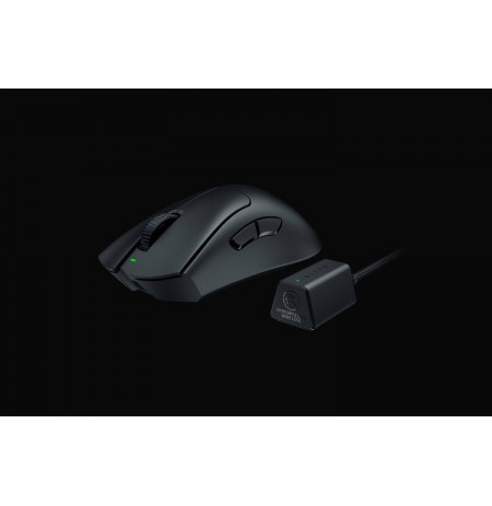 Razer DeathAdder V3 Pro Belaidė žaidimų pelė RF Wireless + USB-C, 30000 DPI, Juoda