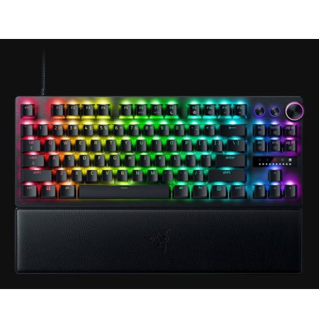 Razer Huntsman V3 Pro Tenkeyless Laidinė žaidimų klaviatūra RGB, US, Juoda