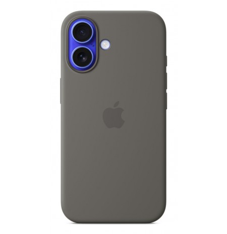 Apple iPhone 16 Silicone Case with MagSafe - Stone Gray