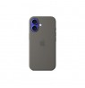 Apple iPhone 16 Silicone Case with MagSafe - Stone Gray