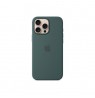 Apple iPhone 16 Pro Max Silicone Case with MagSafe - Lake Green