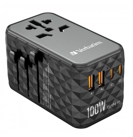 Verbatim GAN III UTA-06 2 X USB-C PD 100W & QC 4+/2 X USB-A
