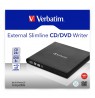 Verbatim Slimline CD/DVD optical disc drive DVD-RW Black