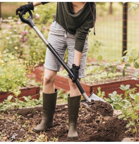 Fiskars Ergonomic 1066708 Smailus kastuvas, Pilka