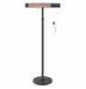 TunaBone Electric Standing Patio Heater, Single carbon golden tube | TB2580ST-01 | Patio heater | Black