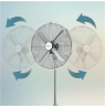 Cecotec EnergySilence 620 Retrostyle | Stand Fan | Diameter 40 cm | Number of speeds 3 | Oscillation | 50 W