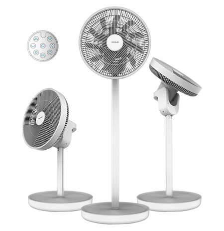 Cecotec EnergySilence 2600 Sunflower Portable | Stand Fan | Diameter 33 cm | Number of speeds 12 | Oscillation | 22 W | Remote c