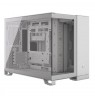 Corsair 2500X Micro-ATX Case, Tempered Glass - White