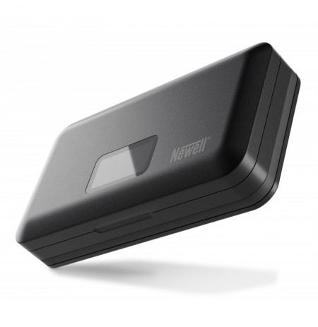 Newell LCD dual-channel charger with power bank and SD card reader for EN-EL15 batteries for Nikon