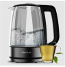 Cecotec Kettle | ThermoSense 340 Clear | Electric | 2200 W | 1.7 L | Glass | 360° rotational base | Clear