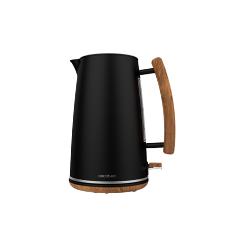 Cecotec Kettle | ThermoSense 400 | Electric | 3000 W | 1.7 L | Stainless steel/BPA | 360° rotational base | Black Woody
