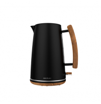 Cecotec Kettle | ThermoSense 400 | Electric | 3000 W | 1.7 L | Stainless steel/BPA | 360° rotational base | Black Woody