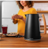 Cecotec Kettle | ThermoSense 400 | Electric | 3000 W | 1.7 L | Stainless steel/BPA | 360° rotational base | Black Woody