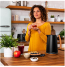 Cecotec Kettle | ThermoSense 400 | Electric | 3000 W | 1.7 L | Stainless steel/BPA | 360° rotational base | Black Woody