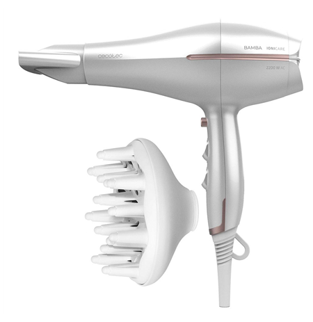 Cecotec Hair Dryer | IoniCare 5300 Maxi Aura | 2200 W | Number of temperature settings 3 | Ionic function | Diffuser nozzle | Wh