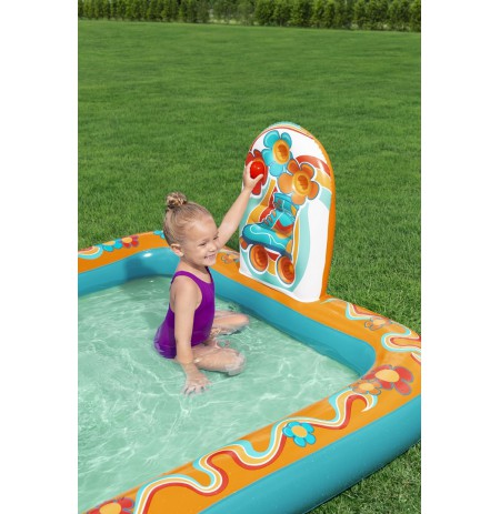 Bestway Retro Groove Kids Inflatable Play Center and Pool 1.93 m x 1.52 m x 74 cm
