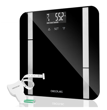 Cecotec Smart Bathroom Scale | Surface Precision 9450 Full Healthy | Maximum weight (capacity) 180 kg | Accuracy 100 g | Black