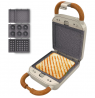 Cecotec Sandwich Maker | Rock'nToast Retro One Beige | 700 W | Number of plates 3 | Beige