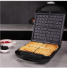 Cecotec Sandwich Maker | Rock'nToast Family 3in1 | 1500 W | Number of plates 3 | Black