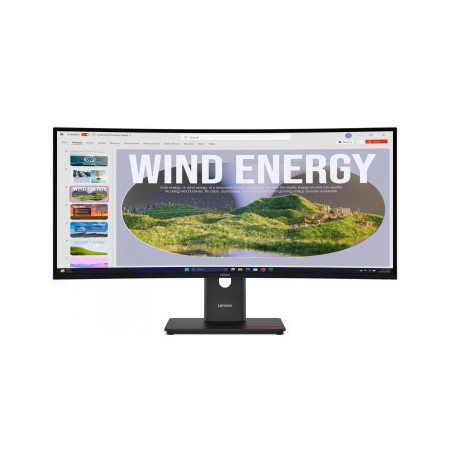 LENOVO 34" T34WD-40 CURVED WQHD 21:9 120HZ HDMI/DP/USB-C(96W)/RJ45