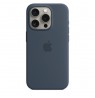 Apple iPhone 15 Pro Silicone Case with MagSafe - Storm Blue